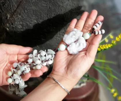 Ngọc bội cặp tỳ hưu siêu cấp chùm ngọc Phỉ Thúy FS6813